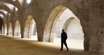 El arquitecto Guillermo Vázquez Consuegra en Las Atarazanas de Sevilla.