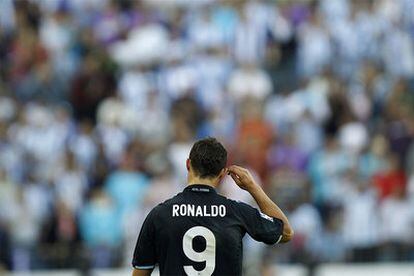 Cristiano Ronaldo, durante el partido contra el Málaga.