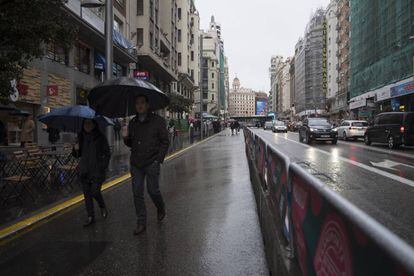 La peatonalizaci&oacute;n de la Gran V&iacute;a de Madrid ser&aacute; uno de los emblemas de la gesti&oacute;n de Carmena.
 
 