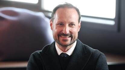 SVALBARD, NORWAY- APRIL 20: Crown Prince Haakon visits the Youth Club on April 20, 2022 in Longyearbyen, Svalbard, Norway. Every year, the Crown Prince Couple goes on a trip to a region of the country, which is called Fylkestur. The purpose of the visit is to meet people and learn about their lives and their communities. (Photo by Rune Hellestad/Getty Images)