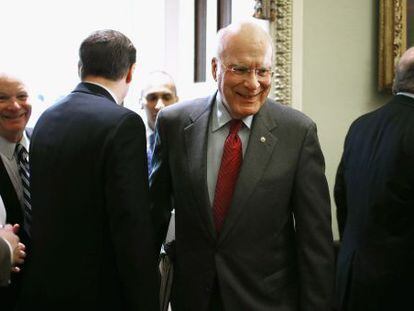 El senador Patrick Leahy, el l&iacute;der de la delegaci&oacute;n del Congreso de EE UU que ha viajado a Cuba. 