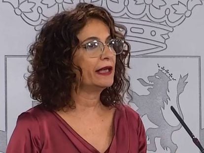 La ministra portavoz del Gobierno, María Jesús Montero.
