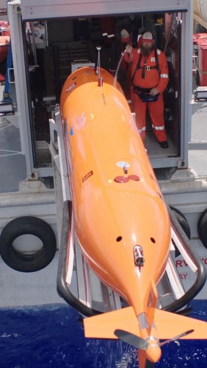 Underwater drone from the company Deep Sea Vision with which it claims to have located the remains of Amelia Earhart's plane in the Pacific.