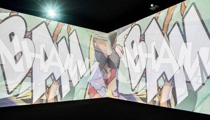 Una de las obras de Marclay en el Macba.