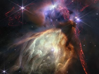 Imagen del complejo Rho Ophiuchi, fotografiado por el 'James Webb'.