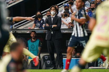 Santiago Solari, during the final between Monterrey and America, this Thursday.
