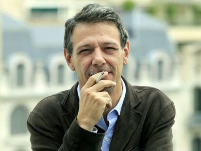 Álvaro Enrigue, esta mañana en Barcelona.