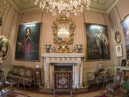 Una de las salas del Palacio de Liria.