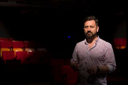 El actor Felipe Cabezas, en la Sala Fènix, de Barcelona.