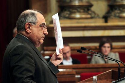Joaquim Nadal (PSC) en el Parlament.