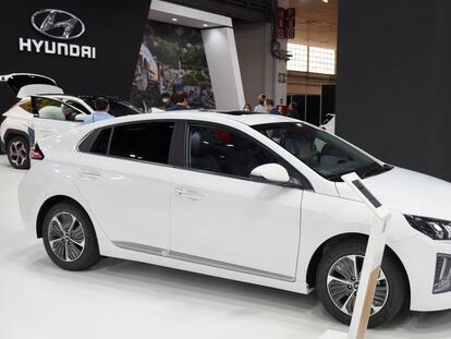 Imagen del Hyundai Ioniq en el Automobile Barcelona de 2021.