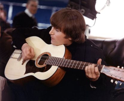 El músico durante la grabación de la película 'Help' en 1964.