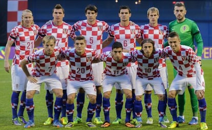 Once titular de Croacia en su encuentro de la fase de clasificaci&oacute;n ante B&eacute;lgica