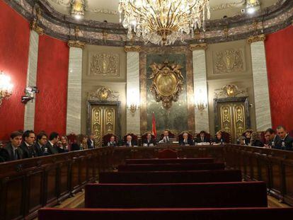 Salón de plenos del Tribunal Supremo.