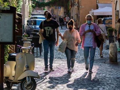Una calle del barrio romano del Trastevere, uno de los más genuinos de la capital italiana.