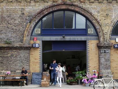 Mercado de Maltby Street, junto a Bermondesy St, en Londres.