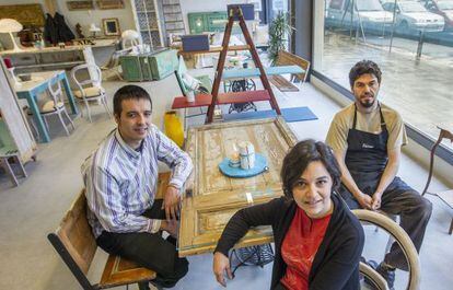 Jordi Mayals, Manuel Fito y Sol Bucalo, socios de l’Estoc,