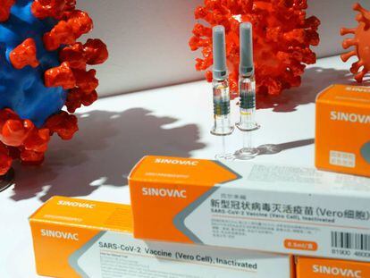 Vacuna de la empresa china Sinovac. 