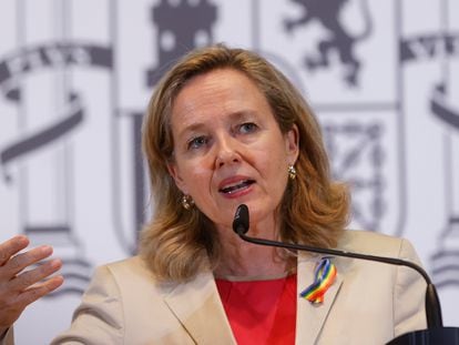 La vicepresidenta primera en funciones, Nadia Calviño, el pasado 29 de junio en Madrid.