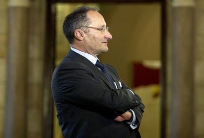 Joan Llinares en el Parlament de Catalu&ntilde;a.