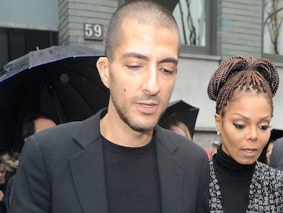 Wissam al Mana y Janet Jackson, en febrero de 2014, en Mil&aacute;n.