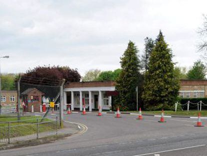 Cuartel de Bassingbourn, en Cambridge, que albergó a los soldados libios.