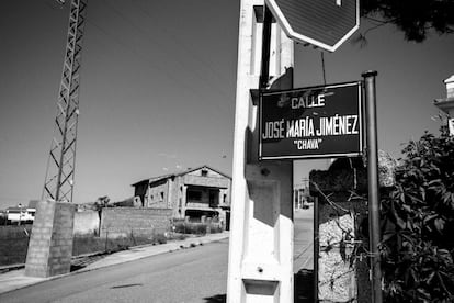 La calle que El Barraco, su pueblo, le dedicó al Chava.