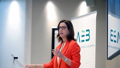 La presidenta de la AEB, Alejandra Kindelán.