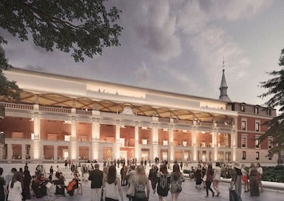 Proyecto de ampliación del Prado en el Salón de Reinos, obra de Foster+Partners y Rubio Arquitectura.