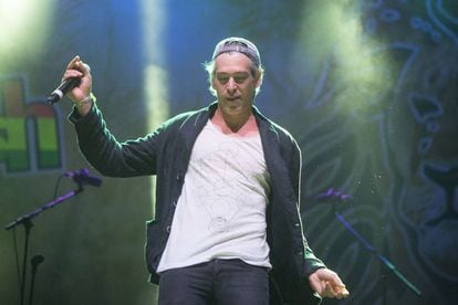 El cantante Matisyahu en el festival Tototom de Benicassim en agosto de 2015, tras la polémica por el veto inicial que sufrió.