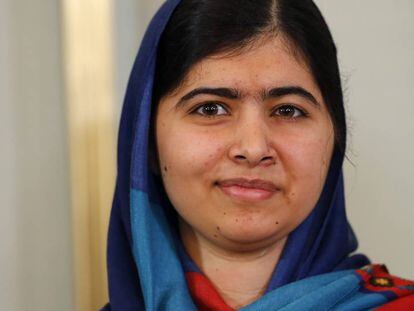 La premio Nobel de la Paz Malala Yousafzai.