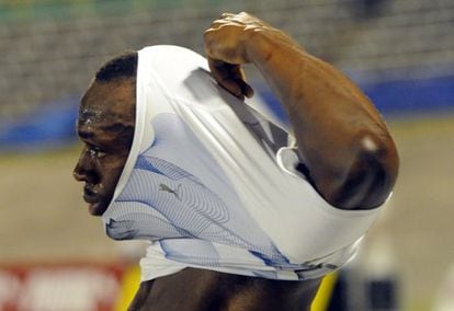 Bolt, en los trials de Jamaica en Kingston