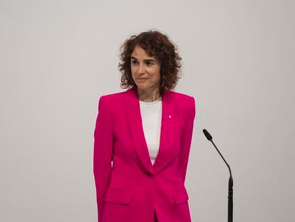 Gemma Ubasart, el día de su toma de posesión como consejera, el 11 de octubre de 2022 en Barcelona.