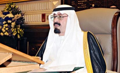 El rey de Arabia Saudí, Abdulá.