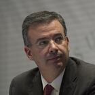 MEXICO CITY, APRIL 21, 2016.- Enrique de la Madrid Cordero, Secretary of Tourism, and Luis Videgaray Caso, Secretary of Finance and Public Credit, during the presentation of the program