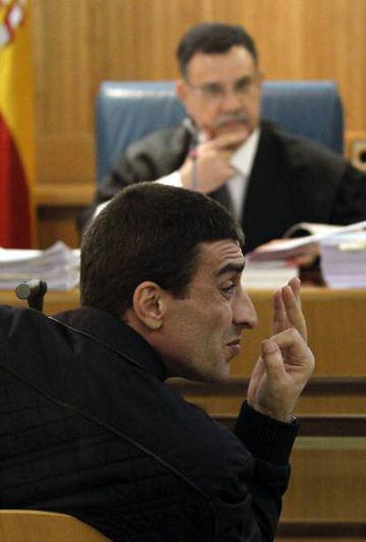 El integrante de la mafia georgiana Kakhaber Shushanasvili, en una imagen captada en la Audiencia Nacional en diciembre de 2011
