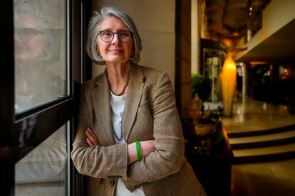 La escritora Louise Penny, retratada durante su visita a Barcelona para presentar 'El reino de los ciegos', de la serie del policía Armand Gamache, el pasado 29 de marzo.  