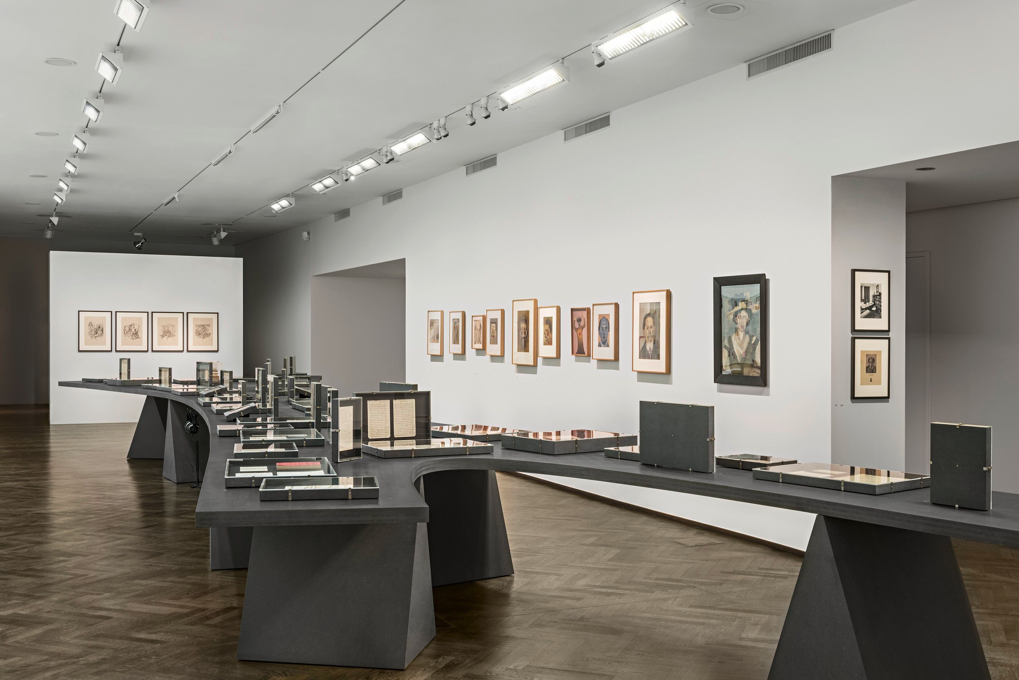 Vista de la exposición 'Arnold Schönberg & Karl Kraus', en el Arnold Schönberg Center de Viena.