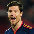 JOHANNESBURG, SOUTH AFRICA - JULY 03: Xabi Alonso of Spain appeals during the 2010 FIFA World Cup South Africa Quarter Final match between Paraguay and Spain at Ellis Park Stadium on July 3, 2010 in Johannesburg, South Africa. (Photo by Jamie McDonald/Getty Images)