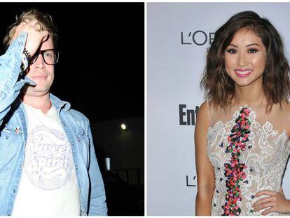 Los actores Macaulay Culkin y Brenda Song.