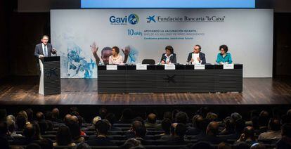 Jaume Gir&oacute;, director general de la Fundaci&oacute;n la Caixa, en una presentaci&oacute;n. 