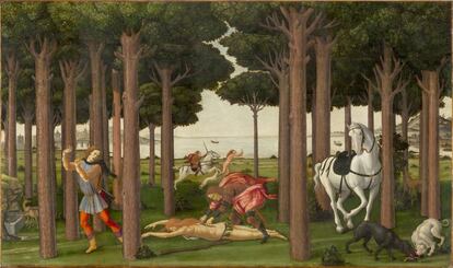 'Escenas de la historia de Nastagio degli Onesti', de Sandro Botticelli.