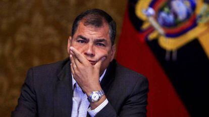 El expresidente de Ecuador Rafael Correa, en una imagen de archivo. 