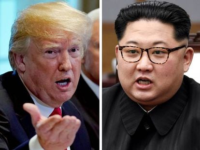 Donald Trump, presidente de EE UU, y Kim Jong-un, l&iacute;der norcoreano.