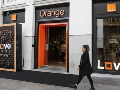 Una tienda de Orange en Madrid.