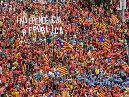 Manifestación de la Diada el pasado 11 de septiembre. 
 