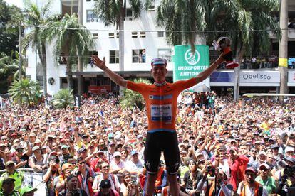 Bob Jungels, aclamado en Medellín.