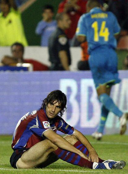 Iñaki Descarga, durante un partido frente al FC Barcelona