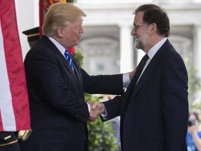 Mariano Rajoy y Donald Trump, el pasado 25 de septiembre en Washington.