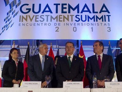 Inauguraci&oacute;n del Investment Summit Guatemala 2013 este jueves.